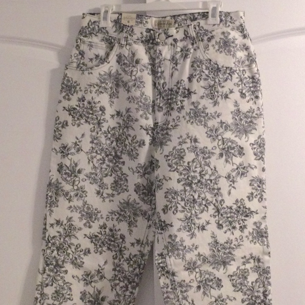 NWT Floral Jeans